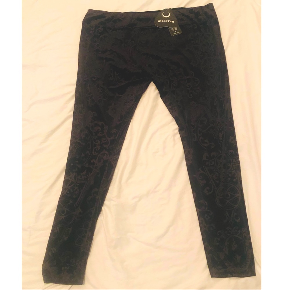 NWT - KILLSTAR: 🔥To Ashes🔥 Velvet Leggings (4X) Cozy and Comfy Goth Fashion